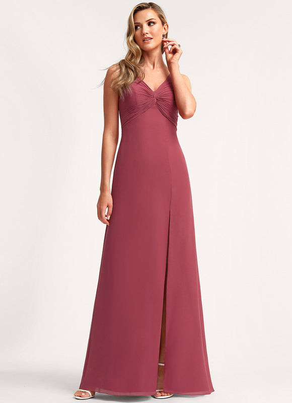 Robe Manche Longue Longue Bordeaux