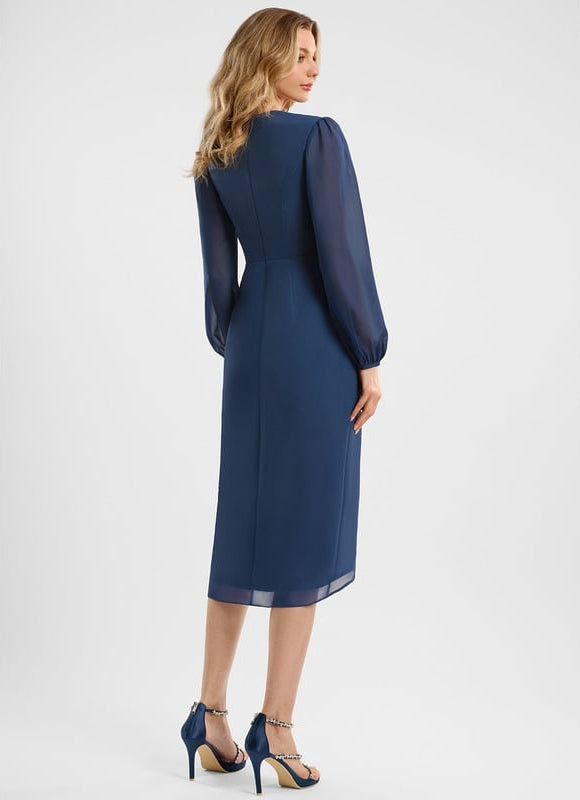 Robe Cocktail Manches Longues - gallery 4