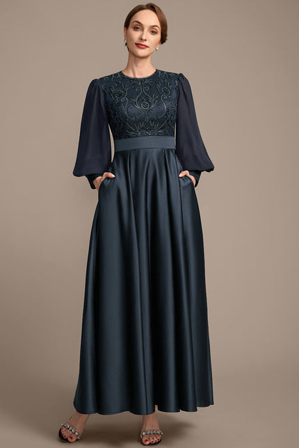 Robe Longue Manche Papillon