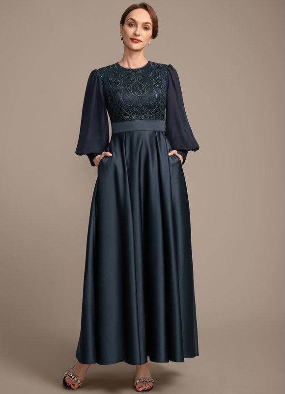 Robe Longue Manche Papillon