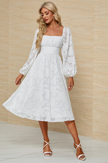 Robe Mi Longue Avec Petite Manche - gallery 4