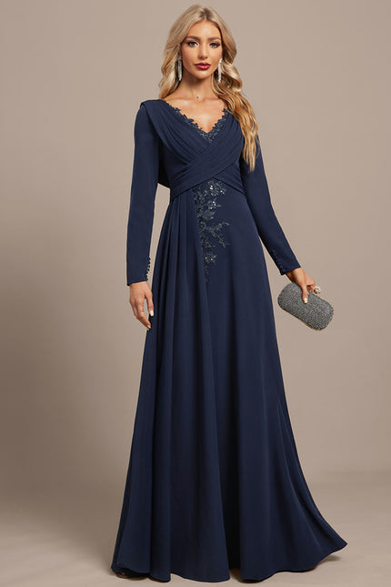 Robe De Soirée Avec Manche Longue - gallery 3