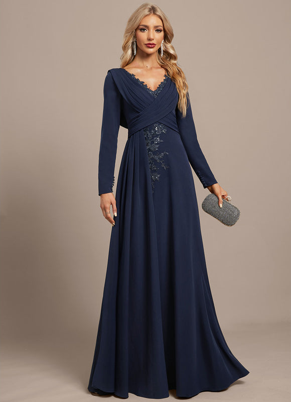 Robe De Soirée Avec Manche Longue - gallery 3