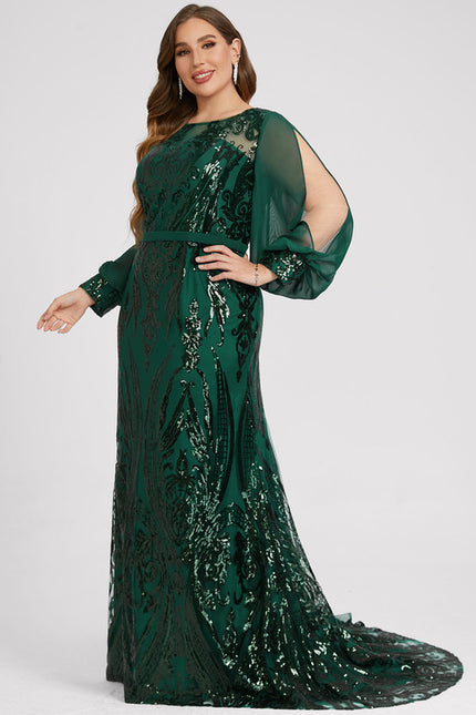 Robe Sirene Paillette Manche Longue - gallery 7