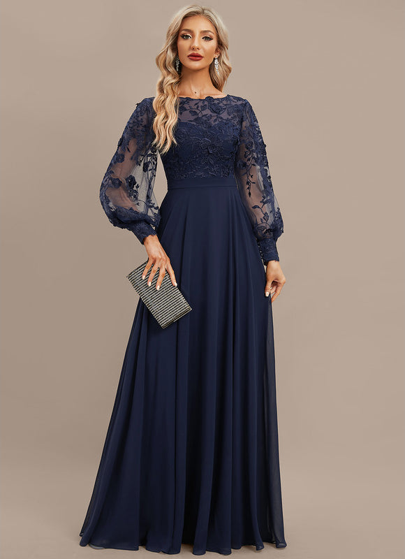 Robe Manche Longue Fluide Brodée - gallery 1