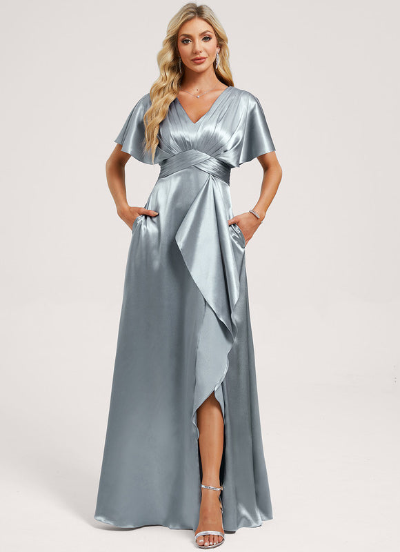Robe Longue Manche Volante