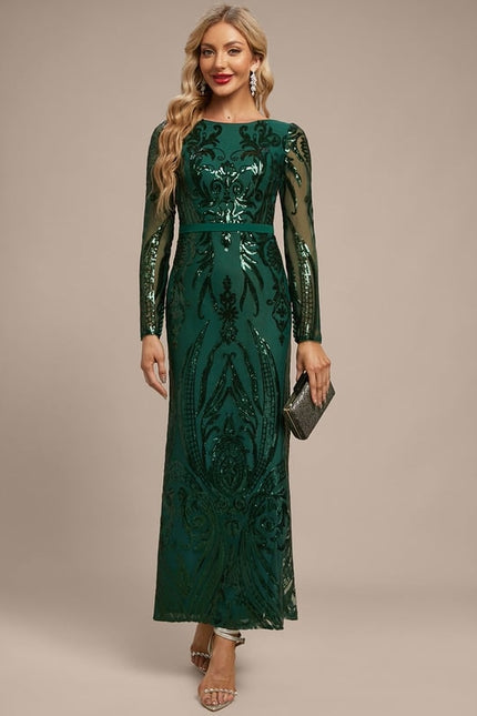 Robe Sequin Manche Longue - gallery 6