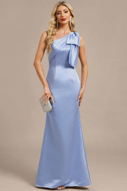 Robe Asymétrique Manche Longue - gallery 1