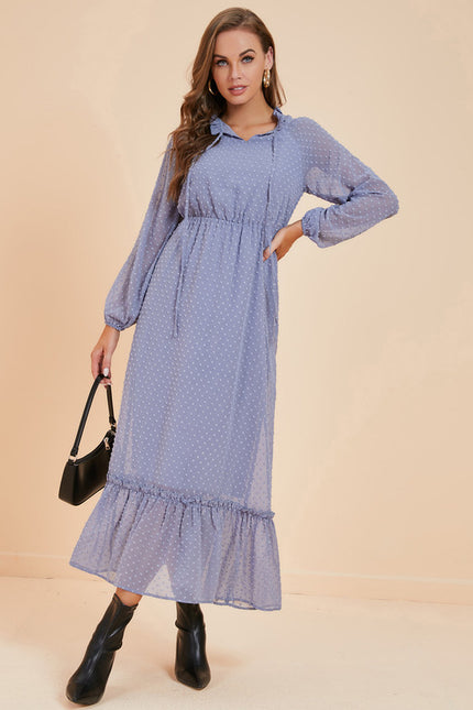 Robe Manche Longue Volant - gallery 3