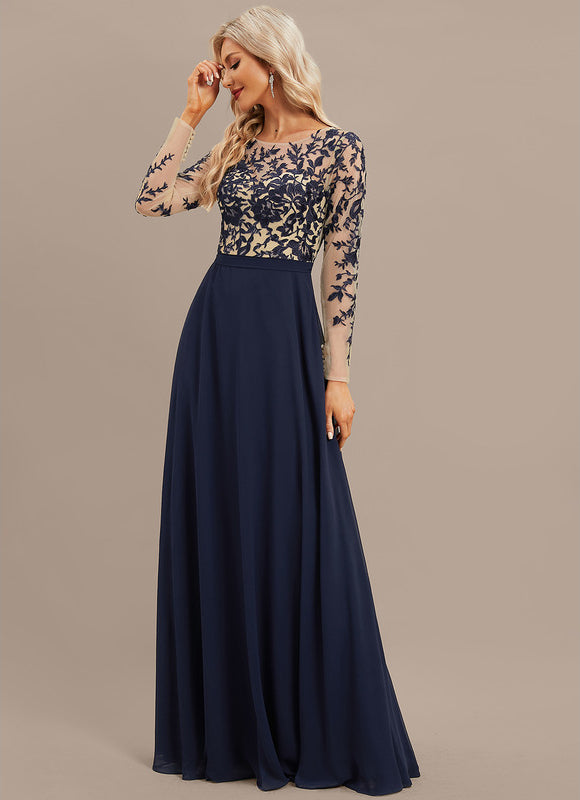 Robe Manche Longue Fluide Brodée - gallery 3