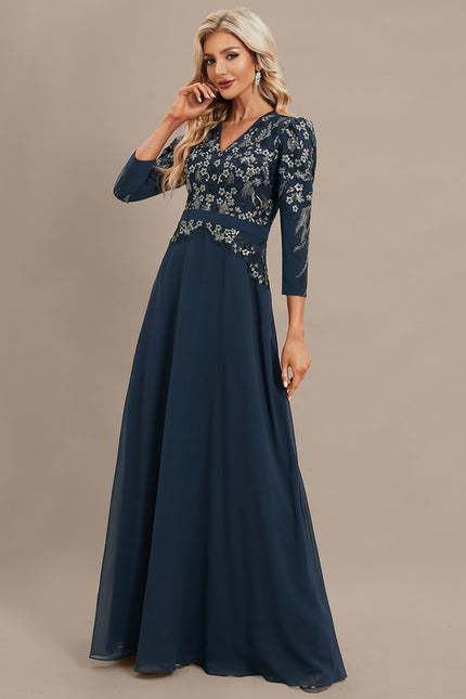 Robe De Soirée Manche Longue Pas Cher - gallery 2