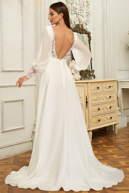 Robe De Mariee Grande Taille Manche Longue - gallery 3