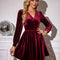 Robe Velour Manche Longue