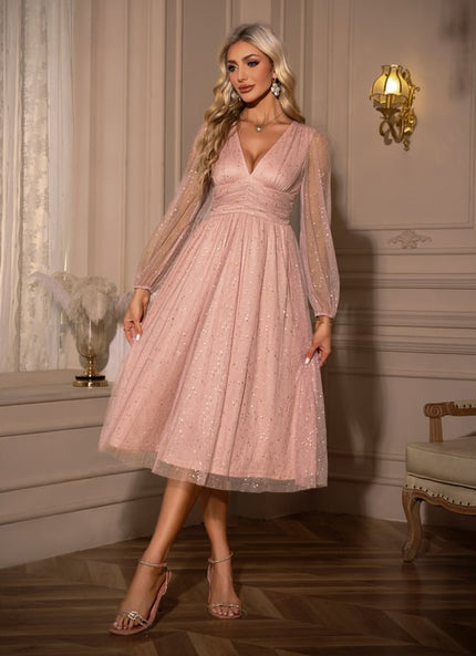 Robe Tulle Manche Longue