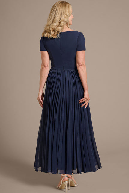 Robe Longue Col Carré Manche Bouffante - gallery 8
