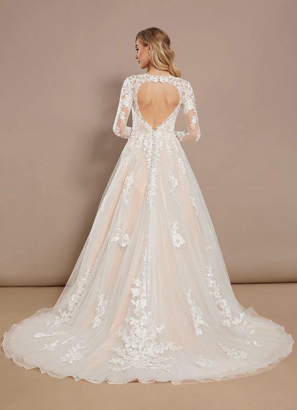 Robe Princesse Mariage Manche Longue - gallery 6