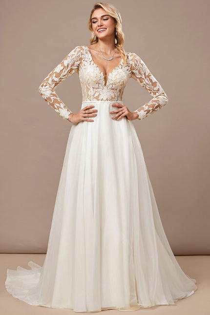 Robe Mariage Manches Longues - gallery 3