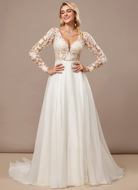 Robe Mariage Manches Longues - gallery 3