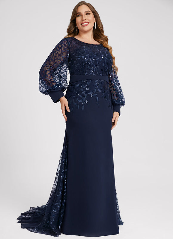 Robe Manche Longue Élégante Satinée - gallery 7