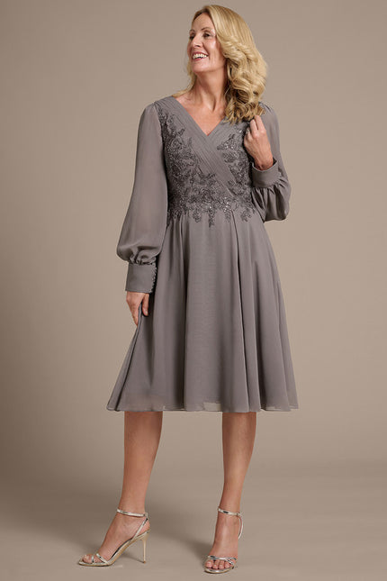 Robe Trapeze Manche Longue - gallery 3