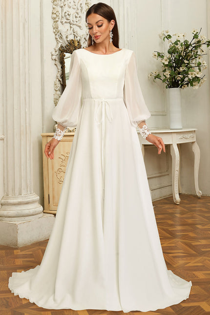 Robe De Mariee Grande Taille Manche Longue - gallery 2