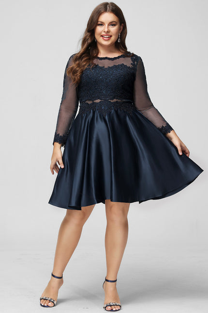 Robe Soirée Manche Longue Dentelle - gallery 9