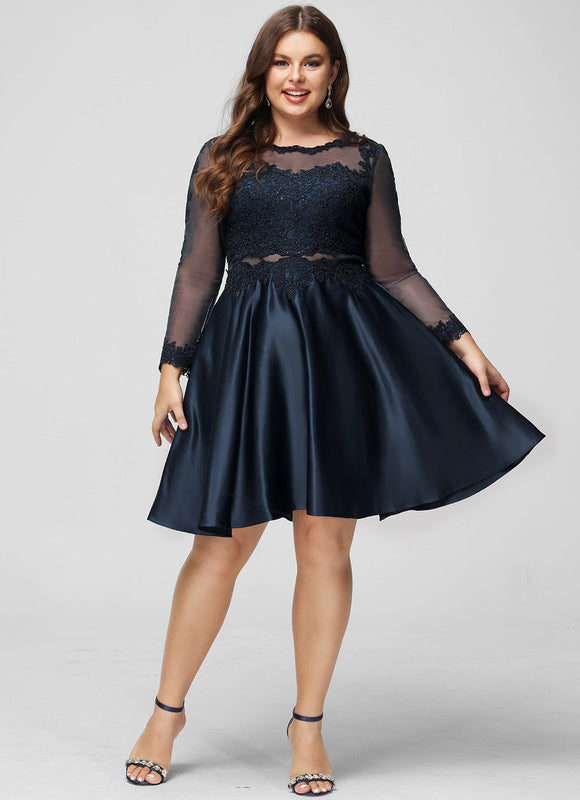 Robe Soirée Manche Longue Dentelle - gallery 9