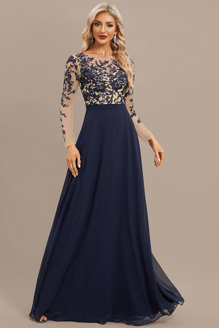 Robe Manche Longue Fluide Brodée - gallery 4