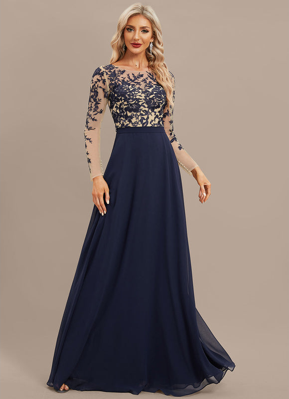 Robe Manche Longue Fluide Brodée - gallery 4