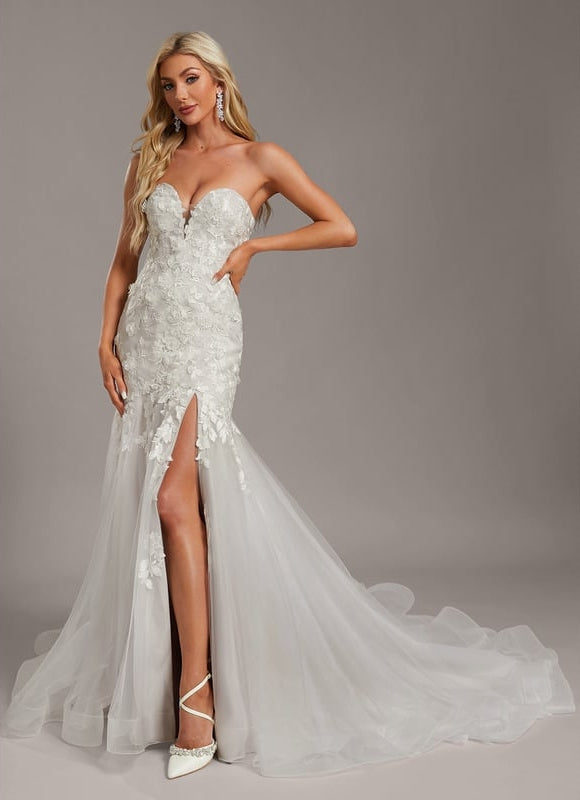 Robe De Mariee Sirene Manches Longues - gallery 4