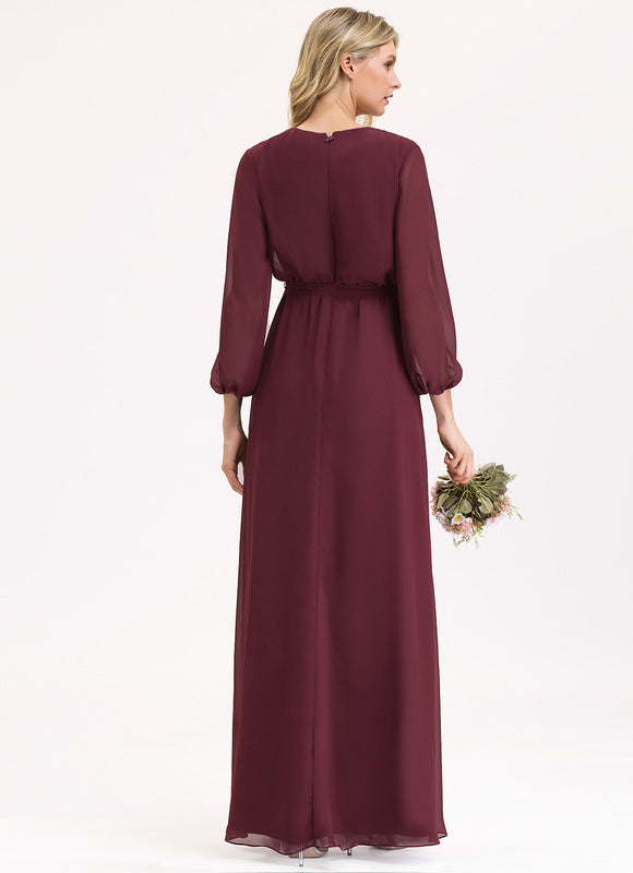Robe Manche Longue Élégance Aérienne - gallery 5