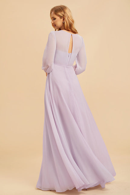Robe Manche Longue Demoiselle D'Honneur - gallery 4