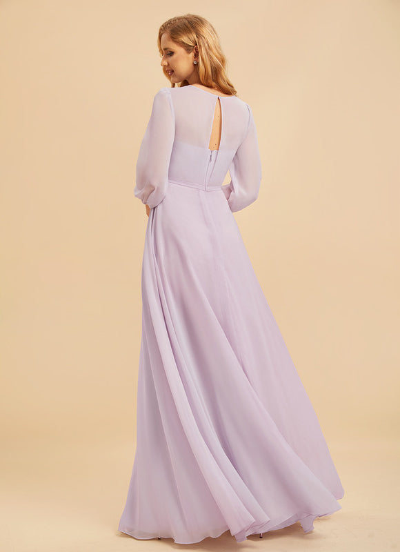 Robe Manche Longue Demoiselle D'Honneur - gallery 4