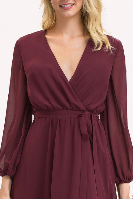 Robe Manche Longue Élégance Aérienne - gallery 1