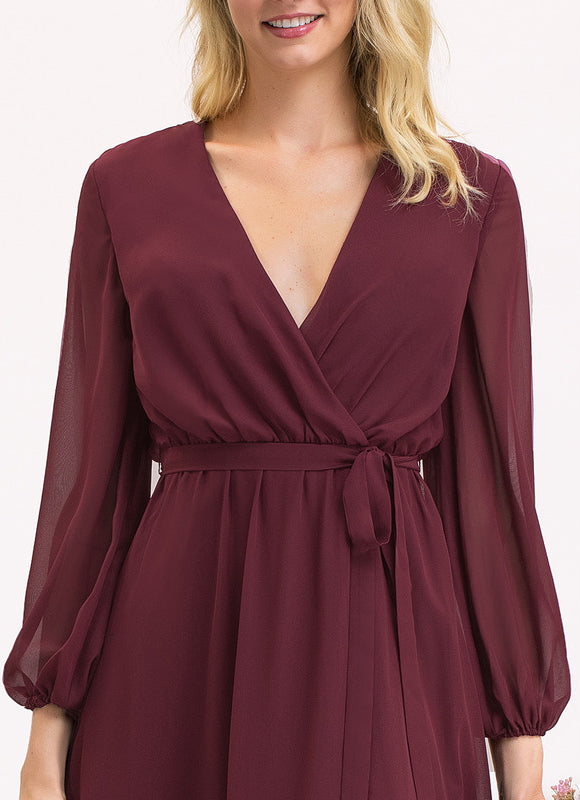 Robe Manche Longue Élégance Aérienne - gallery 1