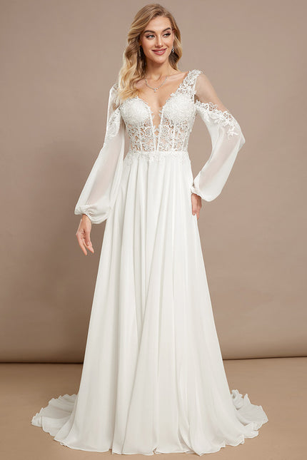 Robe Longue Manche Transparente