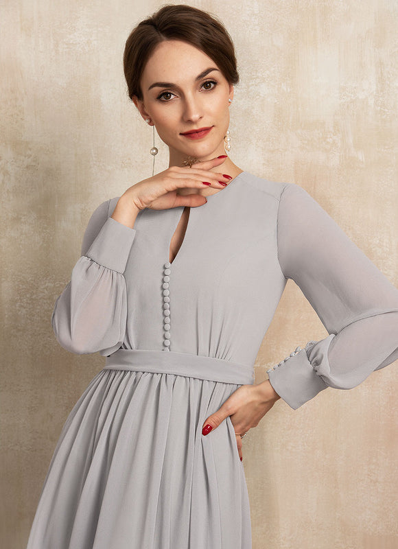 Robe De Cocktail Longue Manche Longue - gallery 5