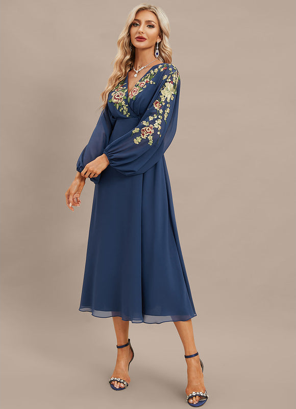 Robe Manche Longue Élégance Envoûtante - gallery 3