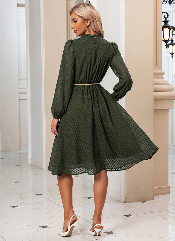 Robe Volant Manche Longue - gallery 7