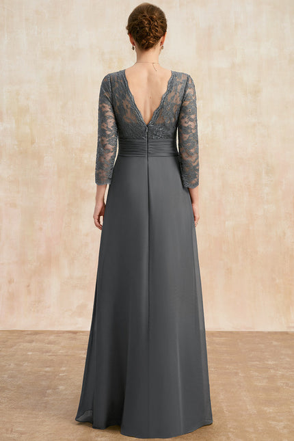 Robe De Soirée Manche Longue Grande Taille - gallery 5