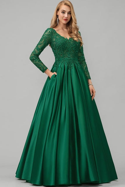 Robe De Bal Manche Longue - gallery 2