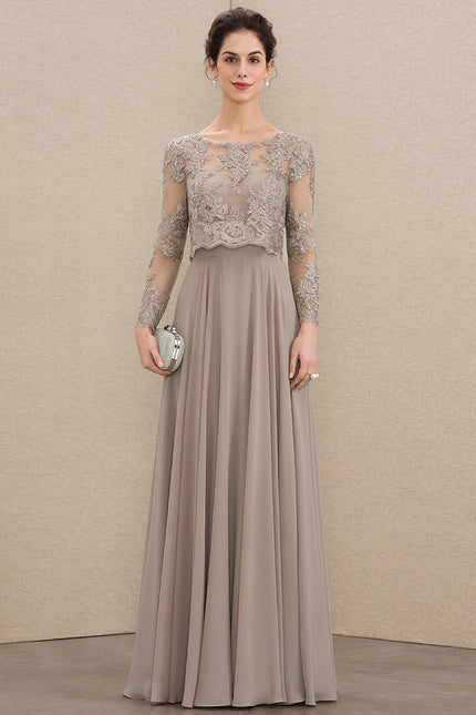 Robe De Soirée Longue Manche Longue Paillette - gallery 1