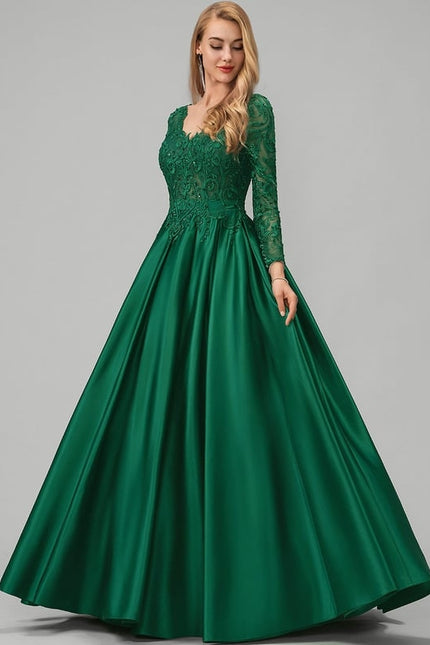 Robe De Bal Manche Longue - gallery 1