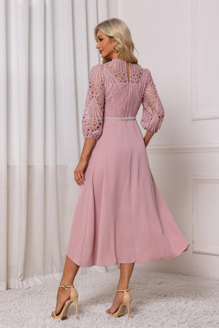Robe Dentelle Manches Longues - gallery 1