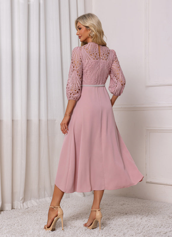 Robe Dentelle Manches Longues - gallery 1