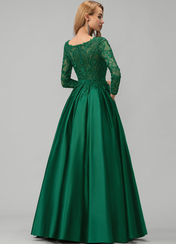 Robe De Bal Manche Longue - gallery 3