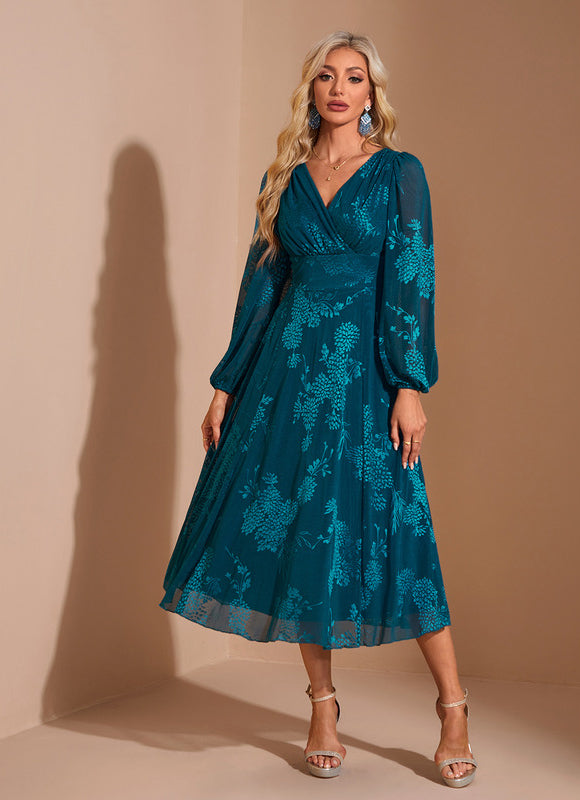 Robe Manche Longue Trapeze - gallery 3