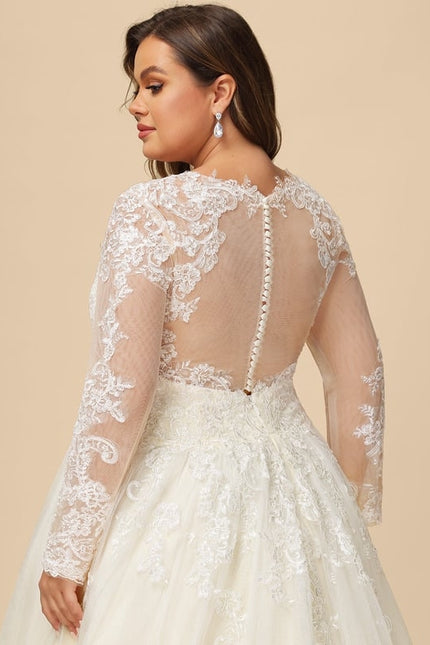 Robe Manche Longue Transparente - gallery 7