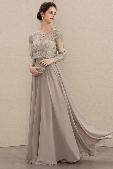 Robe De Soirée Longue Manche Longue Paillette - gallery 5