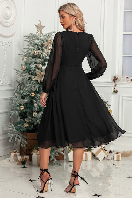 Robe Manche Longue Paillette - gallery 1